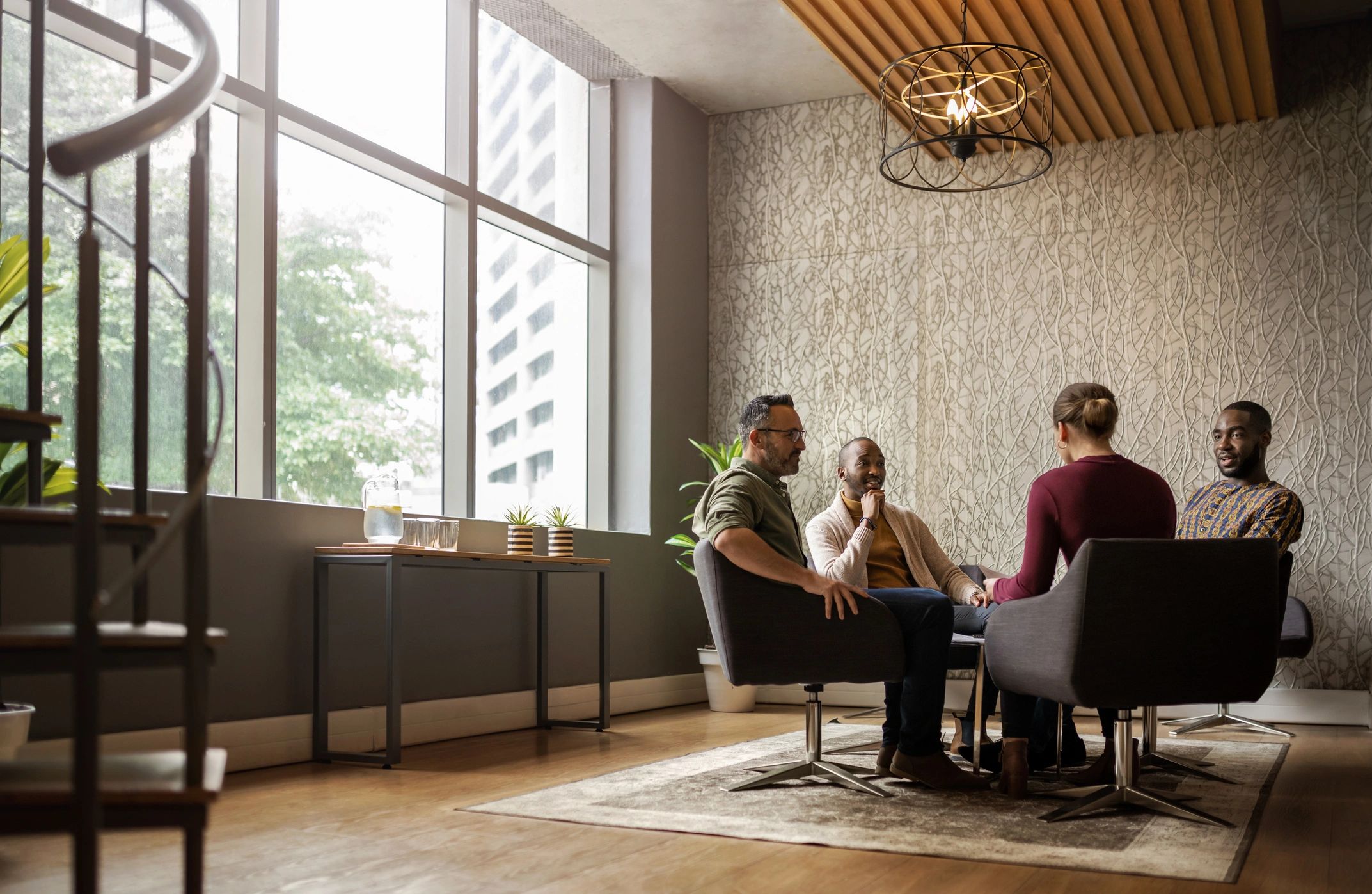 Professional consultation meeting in a bright office