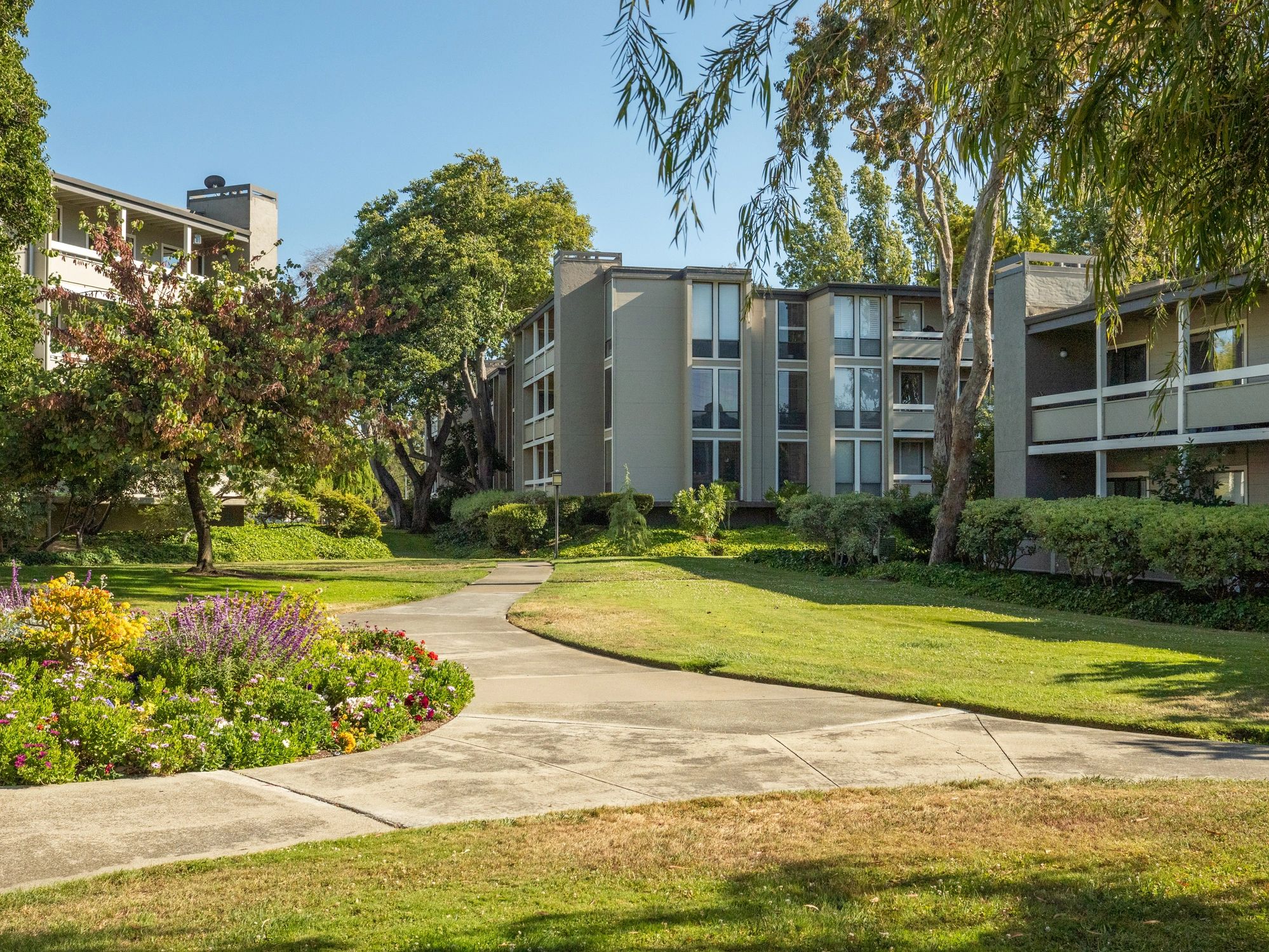 Modern California apartment community exterior